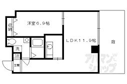 ルーミネス三番館 1LDKの間取図画像