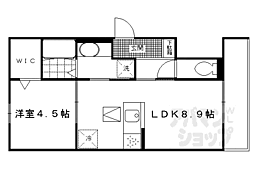 セジュール石田森南 1LDKの間取図画像