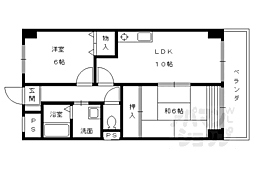 インペリアル明日香 2LDKの間取図画像