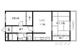 ラベンダー90 2LDKの間取図画像