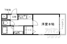 サクシード伏見駅南 1Kの間取図画像