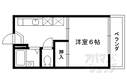 フォーブル吉田 1Kの間取図画像