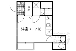 エルメゾン日野薬師 ワンルームの間取図画像