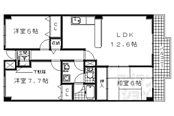 ベル・ヴィ西浦 3LDKの間取図画像