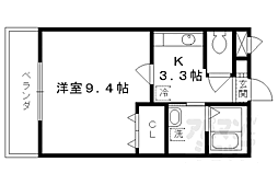 フォウルディング・ヴィラ 1Kの間取図画像