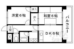 ザ・メドゥズ 2DKの間取図画像