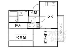 ディアコート 2DKの間取図画像