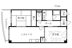 メゾン・パサージュ 2LDKの間取図画像