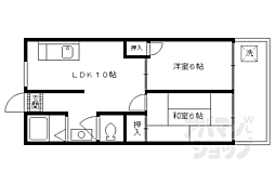 シャンポール山田 2LDKの間取図画像