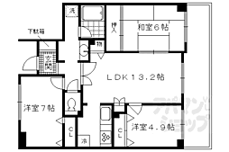 ライオンズマンション淀城公園 3LDKの間取図画像
