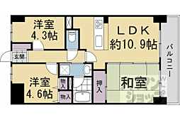 ライオンズマンション淀城公園 3LDKの間取図画像