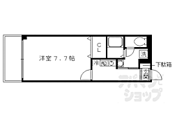 アンプルールフェールエアリーズ2 1Kの間取図画像