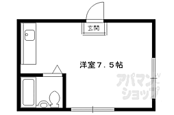 アクシス宮越 ワンルームの間取図画像