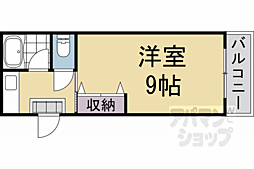 ハイツパープル 1Kの間取図画像
