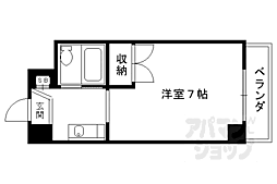 ヴェルジェ 1Kの間取図画像