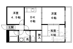 KGフラット 3DKの間取図画像