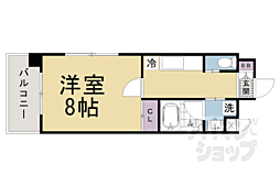 リゴレット 1Kの間取図画像