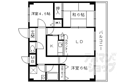 ルミエール森東 3LDKの間取図画像