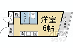 カレッジマンション七瀬川 ワンルームの間取図画像