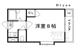 メゾン・ド・ラディ 1Kの間取図画像