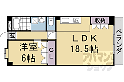 ラベンダー90 1LDKの間取図画像