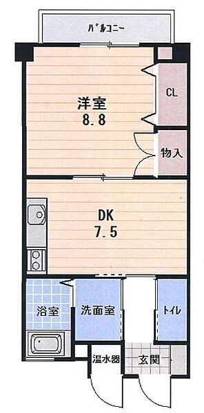 リッチキャッスルI 702｜兵庫県姫路市久保町(賃貸マンション1DK・7階・40.00㎡)の写真 その2