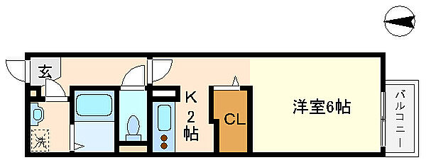 メゾンドアヴニール星が丘 107｜兵庫県神戸市垂水区星が丘1丁目(賃貸アパート1R・1階・27.79㎡)の写真 その2