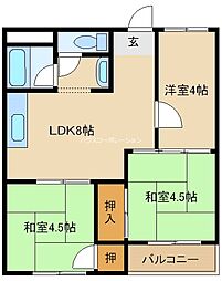 大武ハイツ 2階