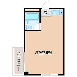 エメラルド立花北 ワンルームの間取図画像