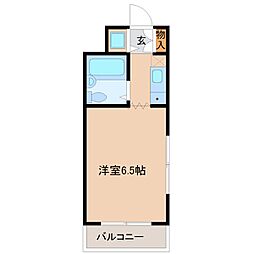 ジョイフル南塚口2号館 1Kの間取図画像