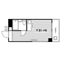 アルテハイム上新庄 ワンルームの間取図画像
