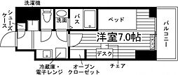 学生会館 NCReポートアイランド[食事付き] ワンルームの間取図画像