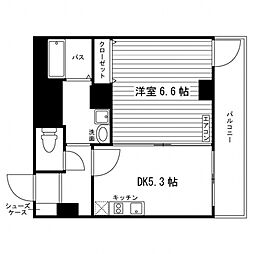 まねきやマンション 1DKの間取図画像