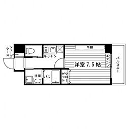 S-FORT西宮上ケ原 ワンルームの間取図画像