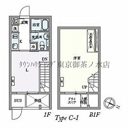 GRANPASEO白山 1階2LDKの間取り