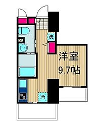 ブリーゼテラス ワンルームの間取図画像