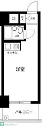ブリリアンス日本橋浜町公園 ワンルームの間取図画像