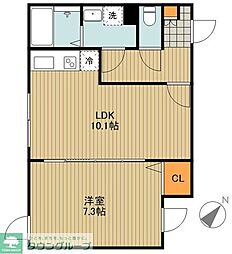 仮称)文京区白山3丁目PJ 1LDKの間取図画像