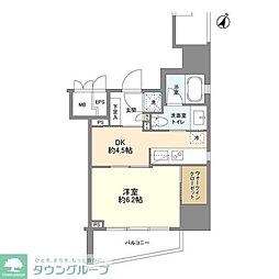 CONOE三番町 1DKの間取図画像