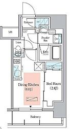 アーバネックス千代田淡路町 1DKの間取図画像