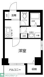 ローズマンションミヤハラ 1Kの間取図画像