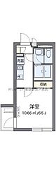 クラウド3本郷 1Kの間取図画像