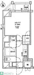 crealpremier浅草橋 1Kの間取図画像
