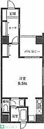 レジデンスクリタ 1Kの間取図画像