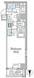 THEAXISKOJIMACHI 1Kの間取図画像