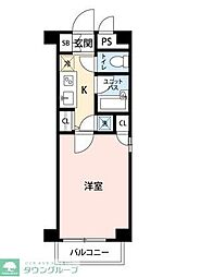 サンテミリオン小石川後楽園 1Kの間取図画像