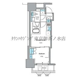 ルフォンプログレ秋葉原EAST 1DKの間取図画像