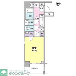 レキシントンスクエア新宿御苑 1Kの間取図画像