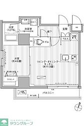 GranForks神田イーストタワー 1LDKの間取図画像