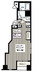 K's麹町 ワンルームの間取図画像